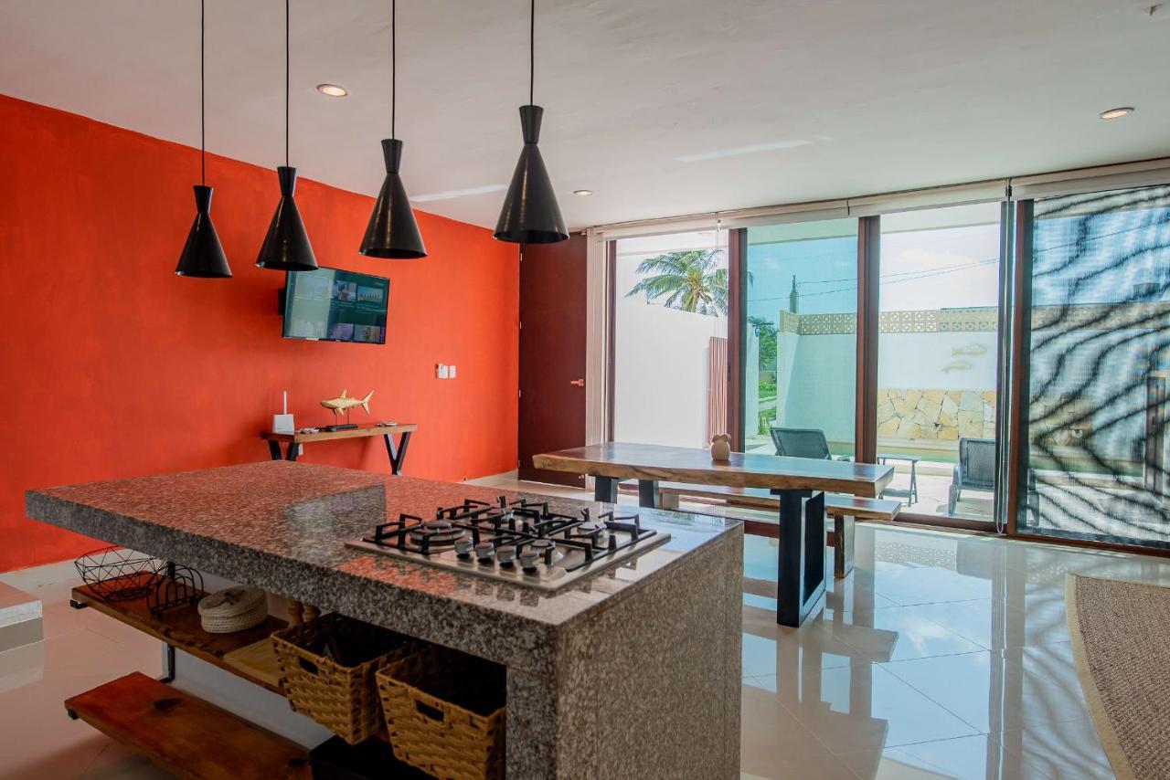 97982 New Modern Villa, Private Pool, High Internet Speed, 2 Blocks From The Beach Pueblo Pueblo Chicxulub Zewnętrze zdjęcie