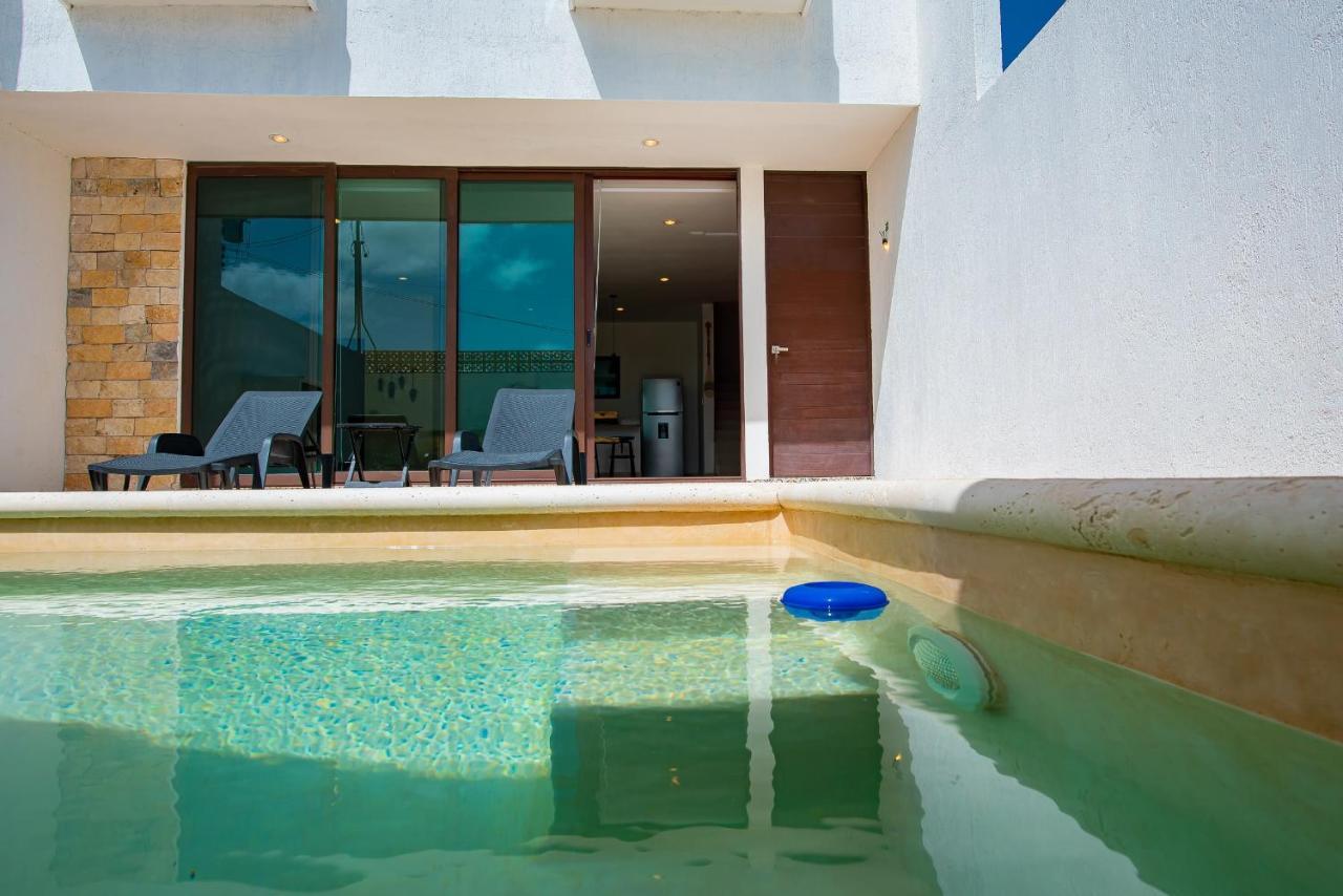 97982 New Modern Villa, Private Pool, High Internet Speed, 2 Blocks From The Beach Pueblo Pueblo Chicxulub Zewnętrze zdjęcie