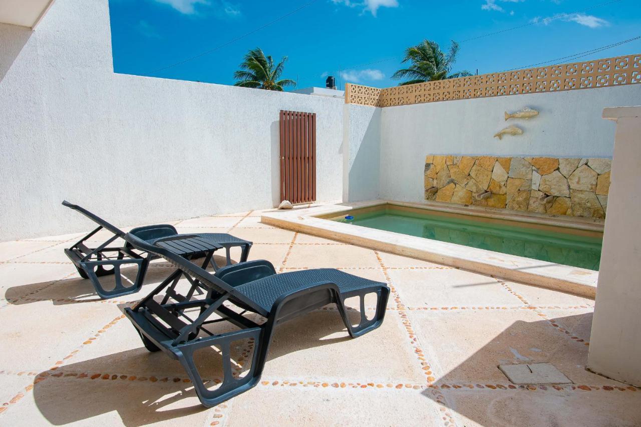 97982 New Modern Villa, Private Pool, High Internet Speed, 2 Blocks From The Beach Pueblo Pueblo Chicxulub Zewnętrze zdjęcie