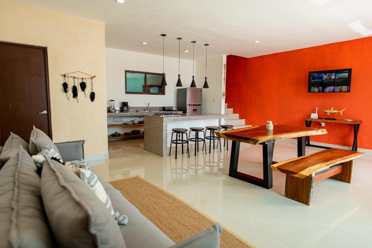 97982 New Modern Villa, Private Pool, High Internet Speed, 2 Blocks From The Beach Pueblo Pueblo Chicxulub Zewnętrze zdjęcie